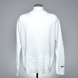 Nike Tiger Woods Collection Golf Sweater XL White Wool Blend